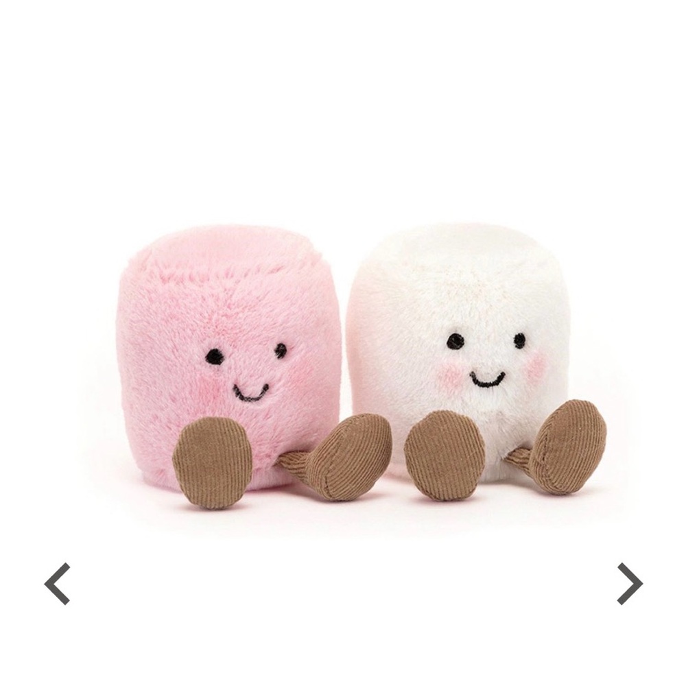 Jellycat Amuseables Pink And White Marshmallows